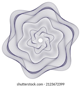 Marca de agua, rosetta de guilloche , diseño de fondo para el certificado, 
