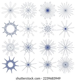 Wasserzeichen , Guilloche rosetta , Design für Hintergrund für Zertifikat, Sicherheitselement für Hintergrund