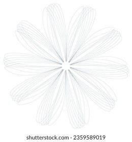 Watermark. Guilloche rosette element. Digital watermark for Security Papers. It can be used as a protective layer for certificate, voucher, banknote, play money design, currency, note, check, ticket,