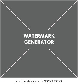 Watermark pattern generator template design