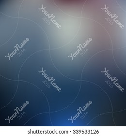 Watermark Seamless Pattern For Business Companies On Blur Background