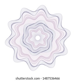 Watermark security element design for background certificate, diploma,