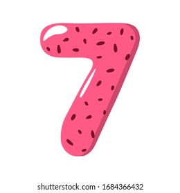 Watermelon Alphabet Sign on the white background - vector illustratiion