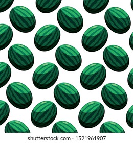 Watermelon background design, Fruit healthy organic food sweet and nature theme Vector illustration