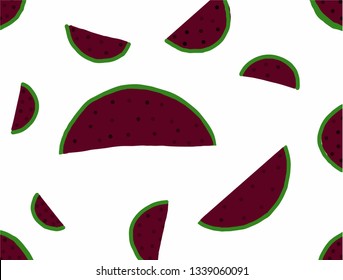 
Watermelon background painting