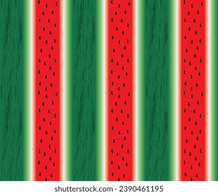 Watermelon background with seed and skin texture