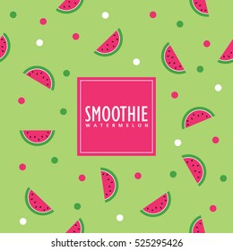 Watermelon background. Swatch pattern included.