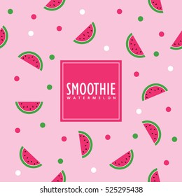 Watermelon background. Swatch pattern included.