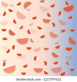 Watermelon background. Vector.