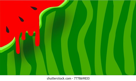 watermelon background Vector watermelon juice