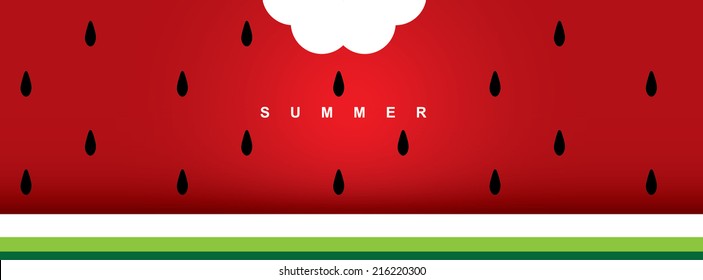 Watermelon Background Wallpaper Pattern Stock Vector Stock Vector