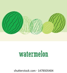Watermelon. Banner juicy ripe watermelon slices. Summer time.