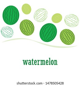 Watermelon. Banner juicy ripe watermelon slices. Summer time.