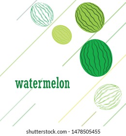 Watermelon. Banner juicy ripe watermelon slices. Summer time.