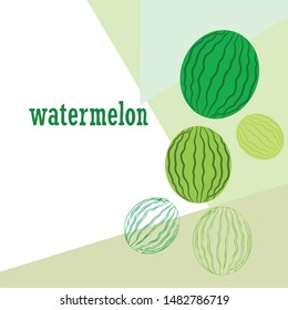 Watermelon. Banner juicy ripe watermelon slices. Summer time.