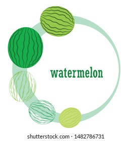 Watermelon. Banner juicy ripe watermelon slices. Summer time.