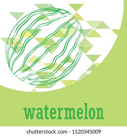 Watermelon. Banner juicy ripe watermelon slices. Summer time