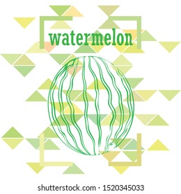 Watermelon. Banner juicy ripe watermelon slices. Summer time