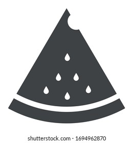 watermelon black icon on white background
