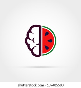 Watermelon Brain Icon