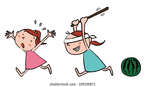 watermelon breaking girls