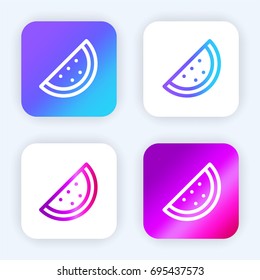 Watermelon bright purple and blue gradient app icon