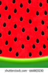 Watermelon brochure, poster design template, vector illustration
