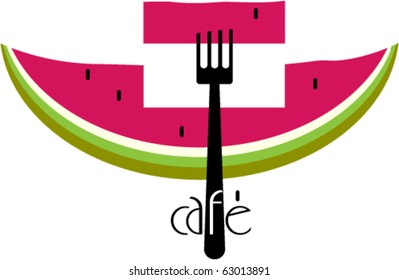Watermelon Cafe sign