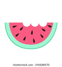 Símbolos de la sandía, ilustración vectorial.