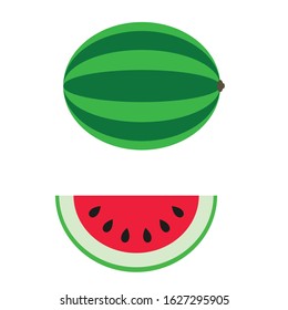 Watermelon Chat design Illustration Vector Template, 