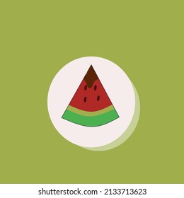 watermelon chunks with a little bit of chocolate