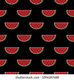Watermelon colorful seamless pattern
