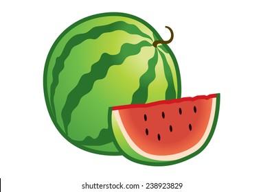 Watermelon cut