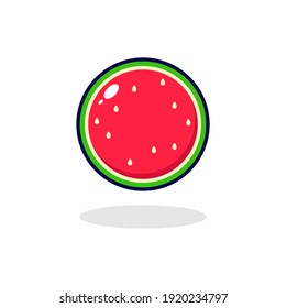 Wassermelone süße Illustration einfach frisch