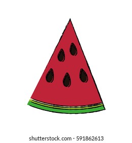 watermelon Delicious fruit icon vector illustration graphic design