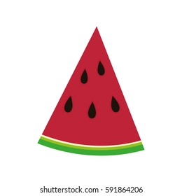 watermelon Delicious fruit icon vector illustration graphic design