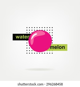 Watermelon design element
