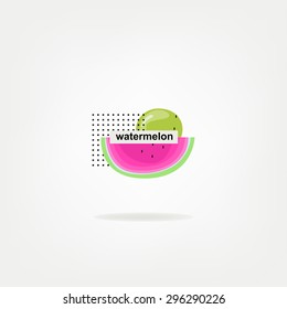 Watermelon design element