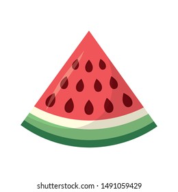 Watermelon design, Fruit healthy organic food sweet and nature theme Vector illustration