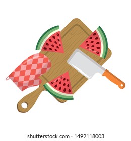 Watermelon design, Fruit healthy organic food sweet and nature theme Vector illustration