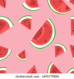 Watermelon design Pattern Seamless vector