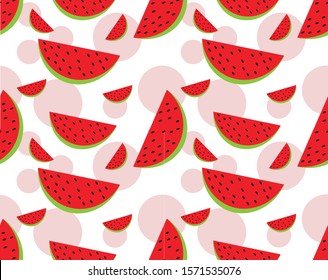 watermelon design pattern vector available for edit.