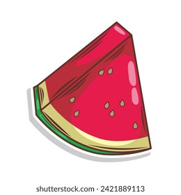 Wassermelone-Doodhandzeichnung, Vektorgrafik