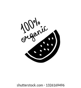 watermelon doodle icon