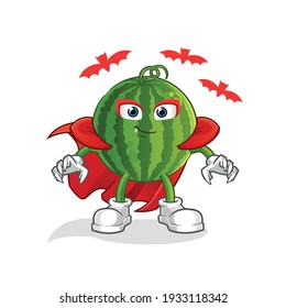 watermelon Dracula illustration. character vector