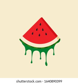 watermelon element banner background.festival banner graphics card.