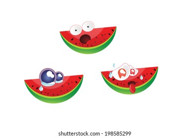 watermelon emoticon v.3