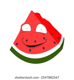 Watermelon. Emotions. Stickers. Memes. The emotion of joy