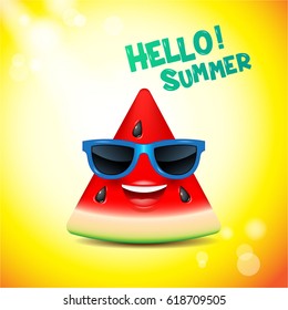 Mango Face Emojis Hello Summer Vector Stock Vector (Royalty Free) 622137440