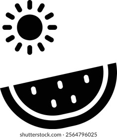watermelon in flat design style